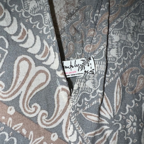 Intimately FREE PEOPLE Beaux Boho Mini Dress Tunic Top Halter Sleeveless Size M - Picture 5 of 6